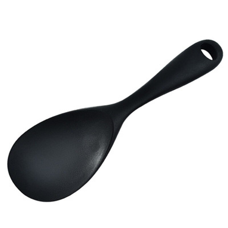 Grande cuillère à Long manche en Silicone à usage domestique, louche à mélanger de , cuillères à soupe de cuisine, ustensiles de table, accessoires de cuisine: black