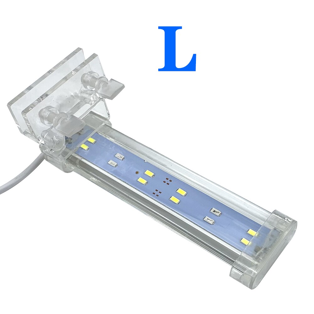 Ultra Dunne Led Aquarium Lamp Fish Tank Plant Groei Verlichting Fish Tank Waterdicht Clip Lamp Gras Tank Water Plant Lamp seeyea: L-Aquarium Lamp