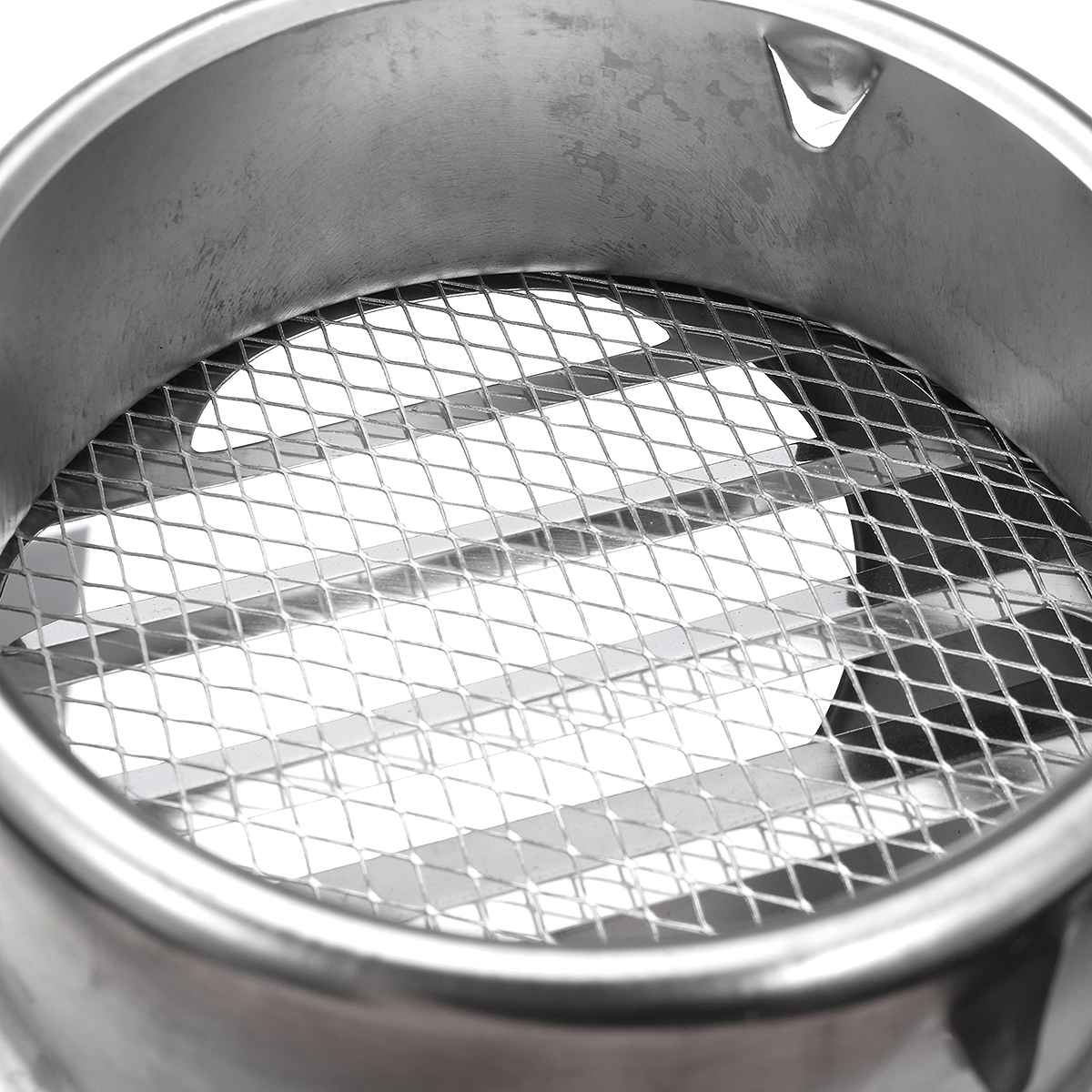 100/150mm Stainless Steel Wall Ceiling Air Vent Ducting Ventilation Exhaust Grille Cover Outlet Heating Cooling & Vents Cap