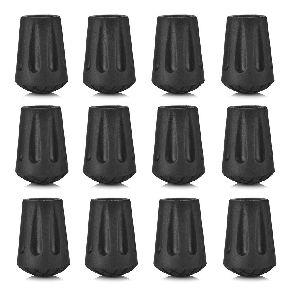 12 Stuks Nordic Walking Pole Trekking Pole Tip Protectors Rubber Pads