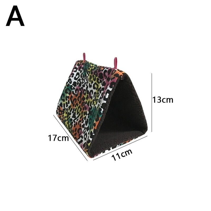 Warm Kooi Nest Tent Vogel Opknoping Cave Papegaai Schommel Speelgoed Kooi Nesten Papegaai Hangmat Vogel Opknoping Bed House Pluche winter: A-S