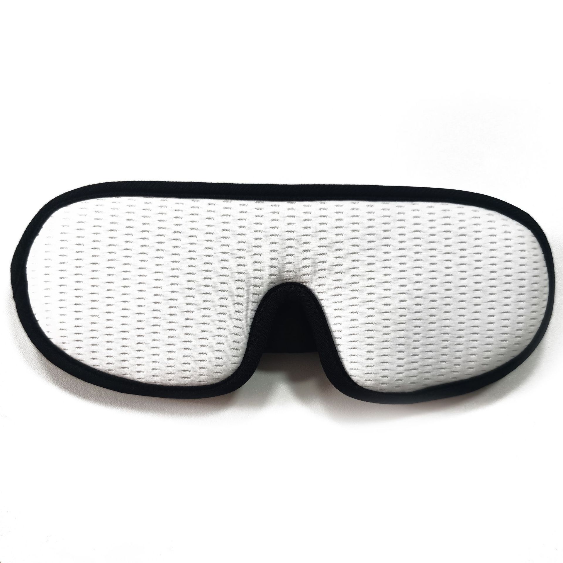 3D Sleeping Mask Block Out Light Soft Padded Sleep Mask For Blindfold Sleeping Aid Face Mask: medium white