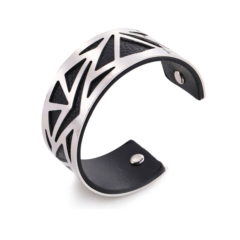 16 cores manguito pulseira de couro slivery ouro cor pulseira georgette indiano jóias pulseiras amor pulseiras para mulher femme vimio: black 1