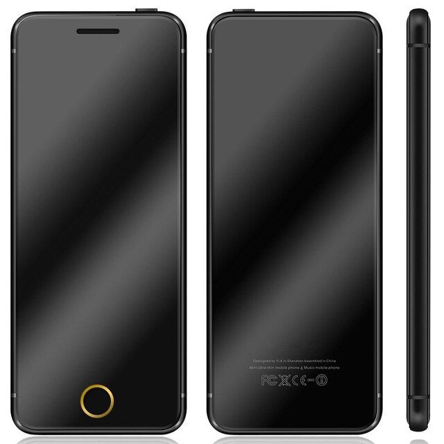 YEPEN N2 Luxus Mini Ultra dünne metall körper Dual SIM Karte Handy Mit MP3 Bluetooth Zifferblatt 1,67 "zoll handy Ulcool V66 +: Standard / Black