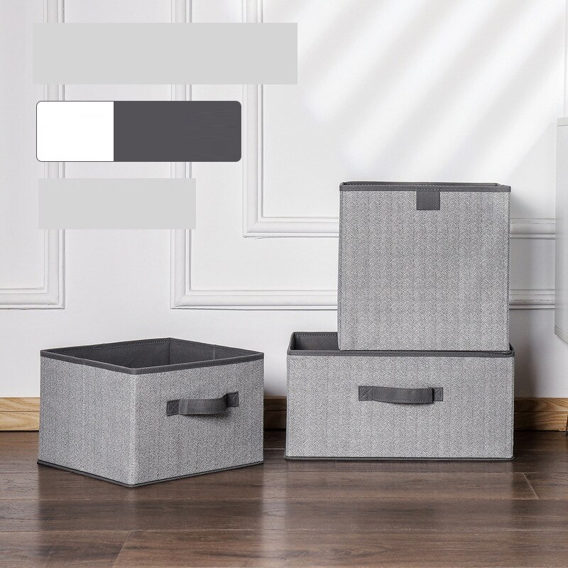 Non-woven Storage Box Drawer Fabric Storage Box Square Uncovered Clothing Debris Sorting Box