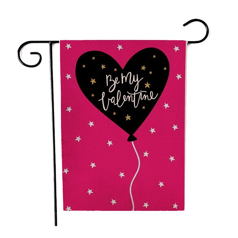 Hjem havehjerter 12.5 x 18 tommer dekorativ kærlighed valentinsdag velkommen haven flag bryllupsfest hængende dekorationer 2: A1