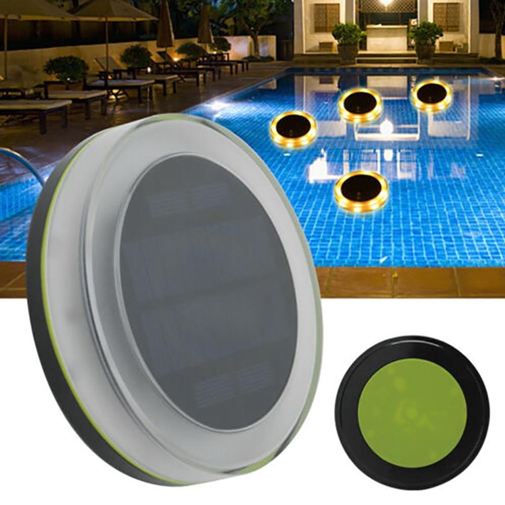 Rgb Solar Licht IP68 Zonne-energie Drijvende Licht Zwembad &amp; Patio Verlichting Met 24-Key Ir Afstandsbediening 16 kleuren Solar Lamp