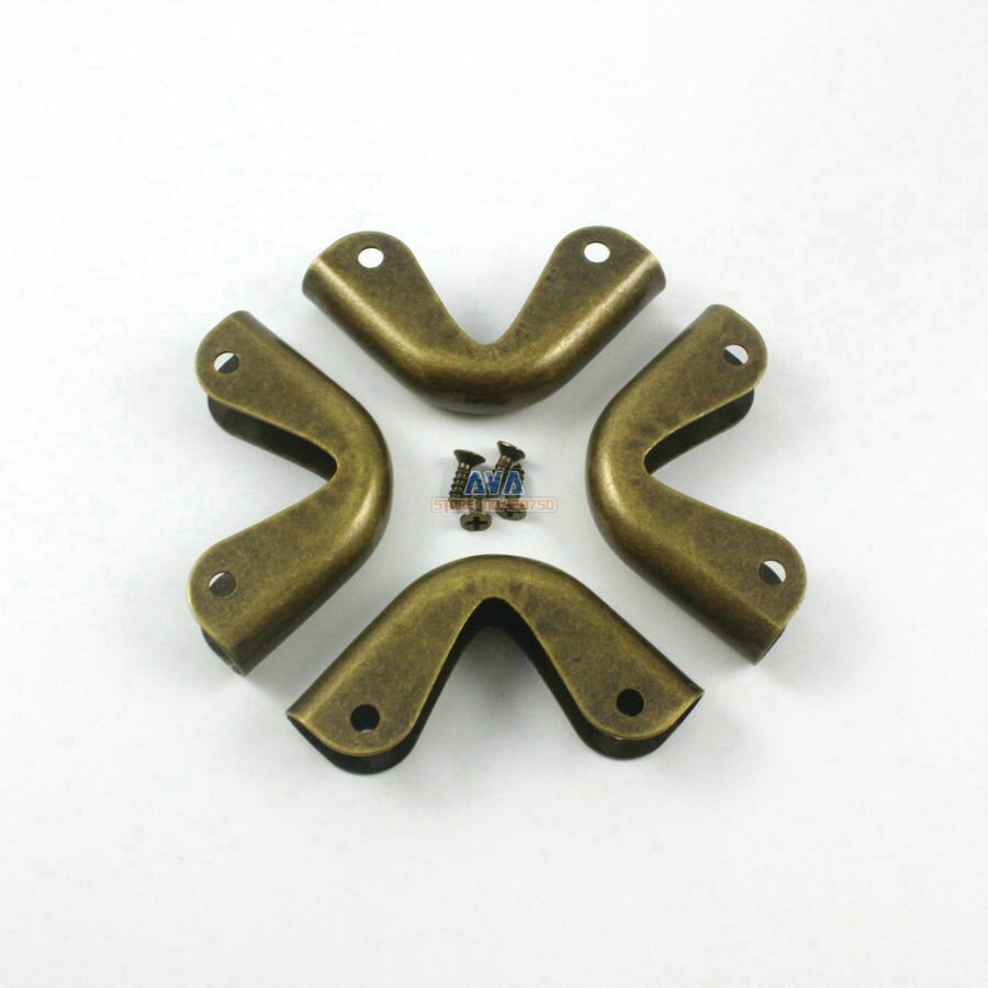 40 stk antikk messing bok hjørne bokbinding hjørne klipp 38mm