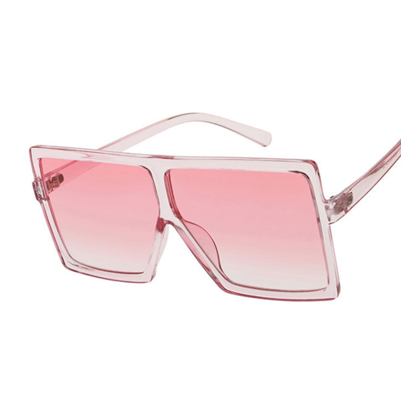 Vintage store firkantede solbriller dame/herre briller oversize solbriller kvindeligt kendt mærke sorte briller gafas de sol