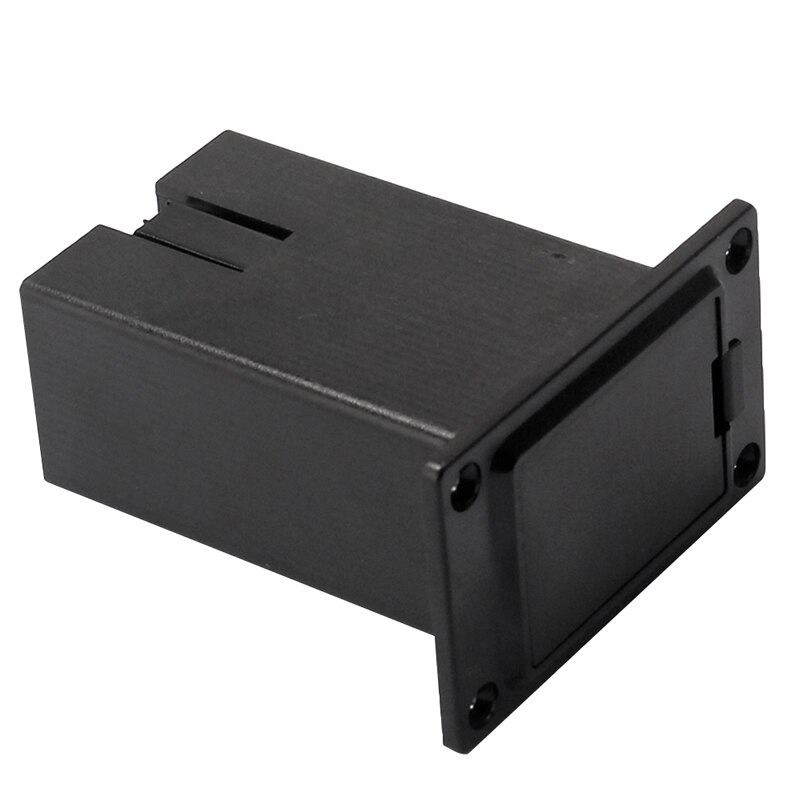 1Pc 9V Batterij Zwarte Houder Case Box Compartiment Cover Gitaar Bas Pickup