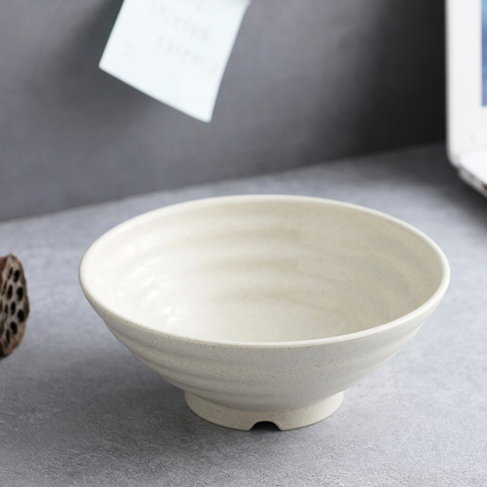 Wheat Straw Anti-Fall Bowl Dinner Bowl Bamboo Fiber Divided Dining Bowl Cartoon Snack Tray Breakfast Dishes Kitchen Tableware: Beige