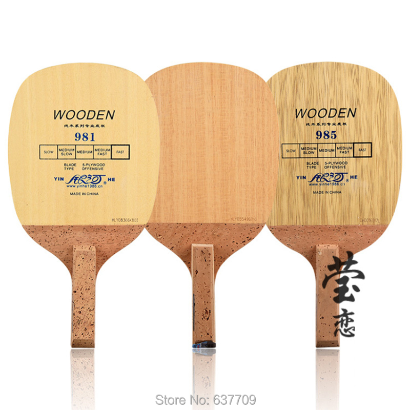 Original yinhe 981 983 985 tabe tennis blade pure wood JS Japanese penhold fast speed offensive ping pong game no rubber