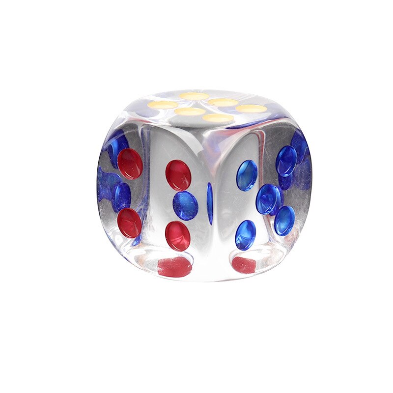 Acrylic Dice Transparent Round Corner Boutique Game Dice 10 suits