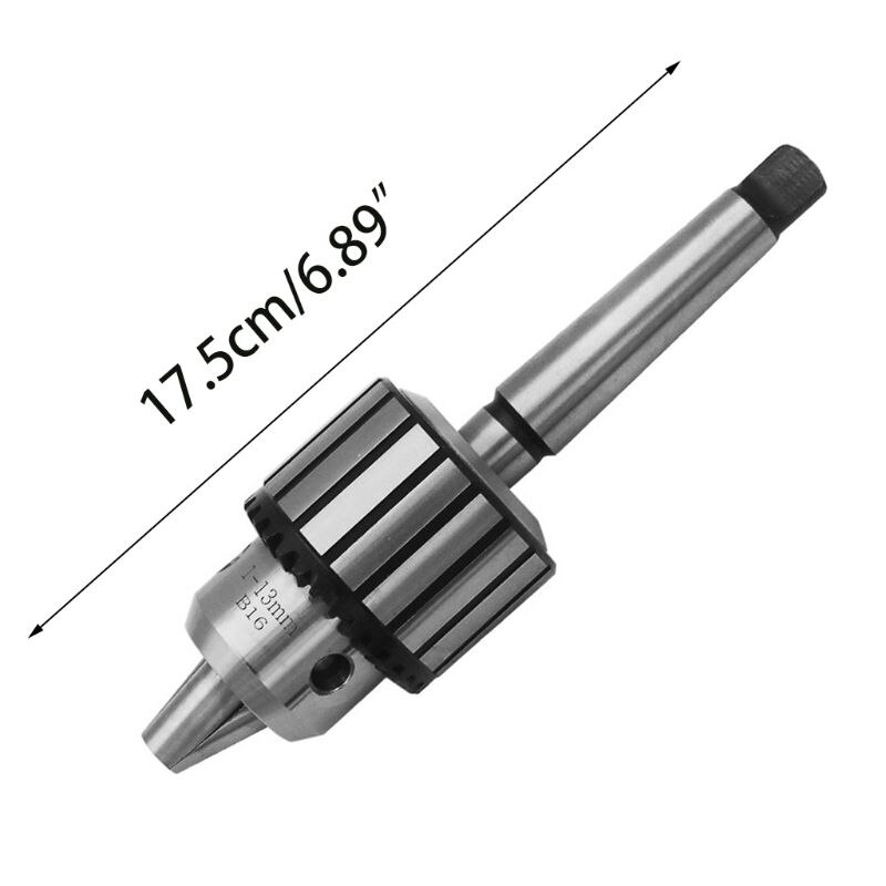 1-13mm 1/2" Mini Lathe Bench Drill Chuck B16 Heavy Duty Key Drill Chuck MT2 Shaft for Drill Presses Lathes Spindle