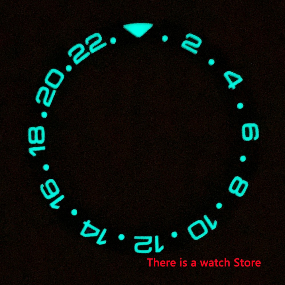 38mm ceramic bezel Insert Super Luminous Fit for 40mm Automatic GMT Men