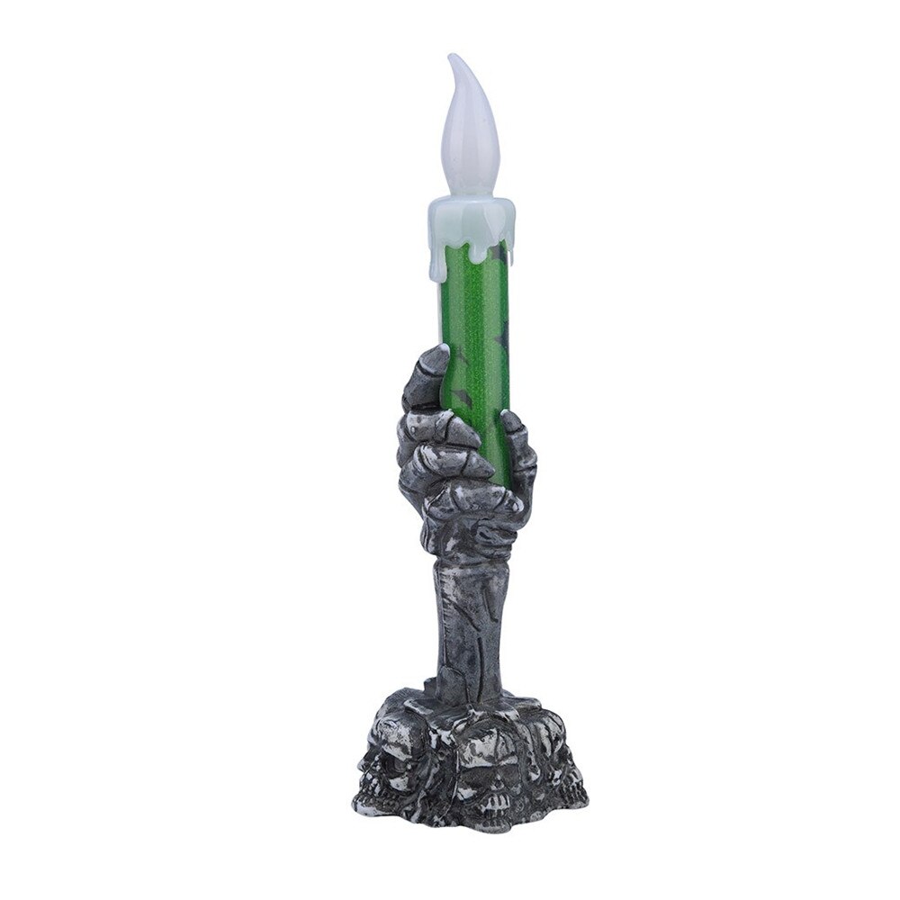 Halloween Grusel Skelett Handheld LED Kerze Licht Halloween Schädel Party Lampen Stütze LED glühend Geist Hand Kerze Licht