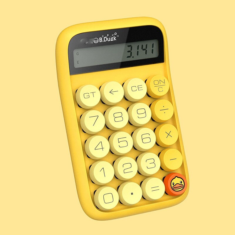 Kreativer, niedlicher taschenrechner mit mechanischer tastatur in form von geleebohnen, schüler- und prüfungsrechner mit 10-- stelliger anzeige, abnehmbarem bildschirm und tasten
