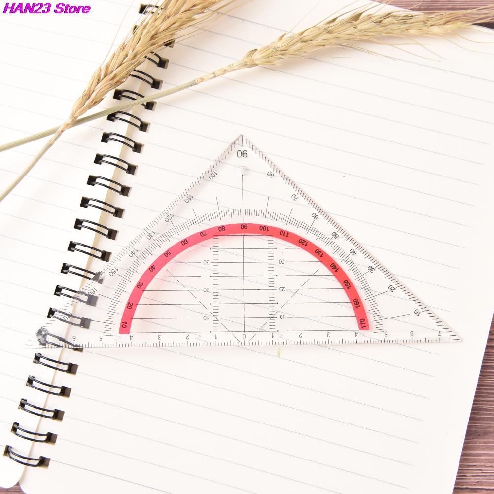 15Cm Studenten Briefpapier Kantoor Multifunctionele Set Vierkante Driehoek Multifunctionele Heerser Gradenboog Driehoek Coördineren Heersers