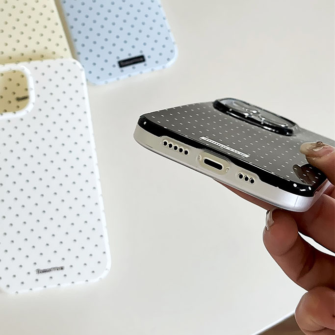 INS Polka Dot Small Fresh Mobile Phone Case for iPhone 15 14 13 12 Pro Max 11 Ultra Slim Shockproof Cover for iPhone 15 Pro Max