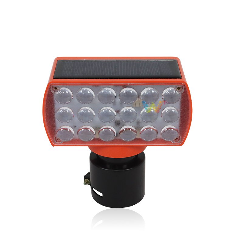 Safety sign flashing solar power LED road work traffic red blue warning light
