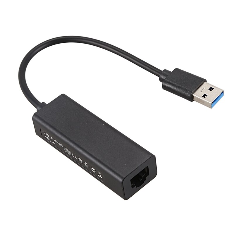 Usb 3.0 Ethernet Adapter Rj45 10/100 Mbps Netwerkkaart Voor Nintendo Switch,Wii,Wii U,, mac Pro/Mini, Imac, Oppervlak, Notebook