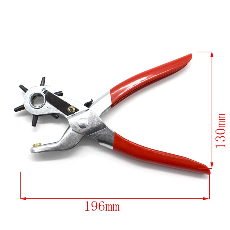Plastic handle punching pliers DIY making leather belt punching Multifunctional manual round hole punching tool