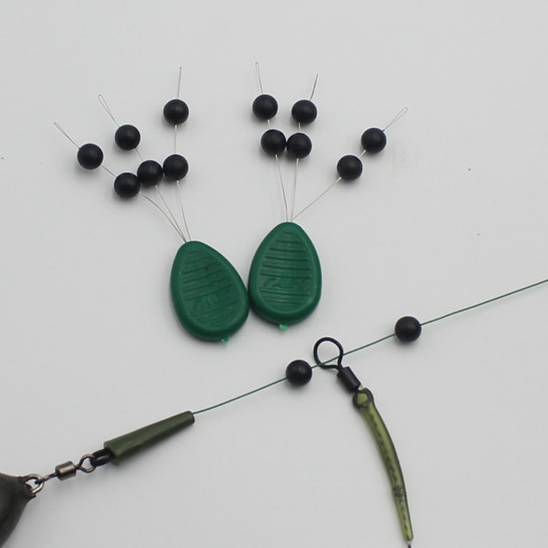 Kit d&#39;accessoires pour la pêche à la carpe Zig Rig Chod,ensemble de perles de montage d&#39;hélicoptère, avec système de sécurité, lot de 3,