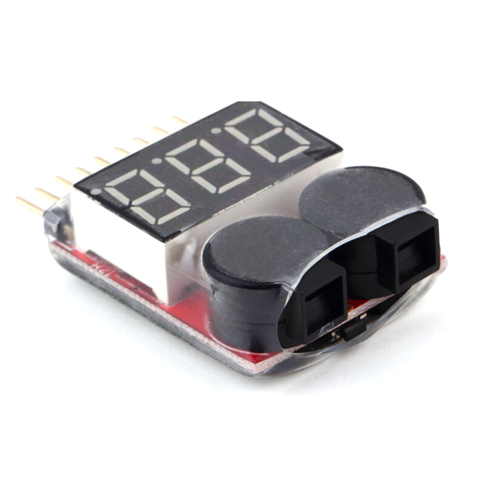 Testeur de tension de batterie Lipo, alarme sonore de basse tension pour 2-8S Lipo Life LiMn moniteur de contrôle de batterie Li-ion