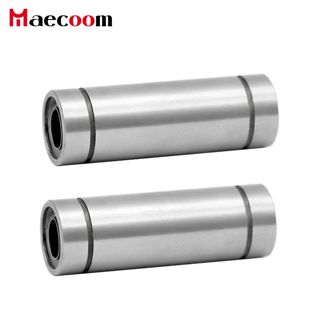 2 stuks Lineaire Kogellagers LM6LUU LM8LUU LM10LUU LM12LUU 6mm 8mm 10 Deel Bush Bus 3D Printers onderdelen Aluminium Accessoires