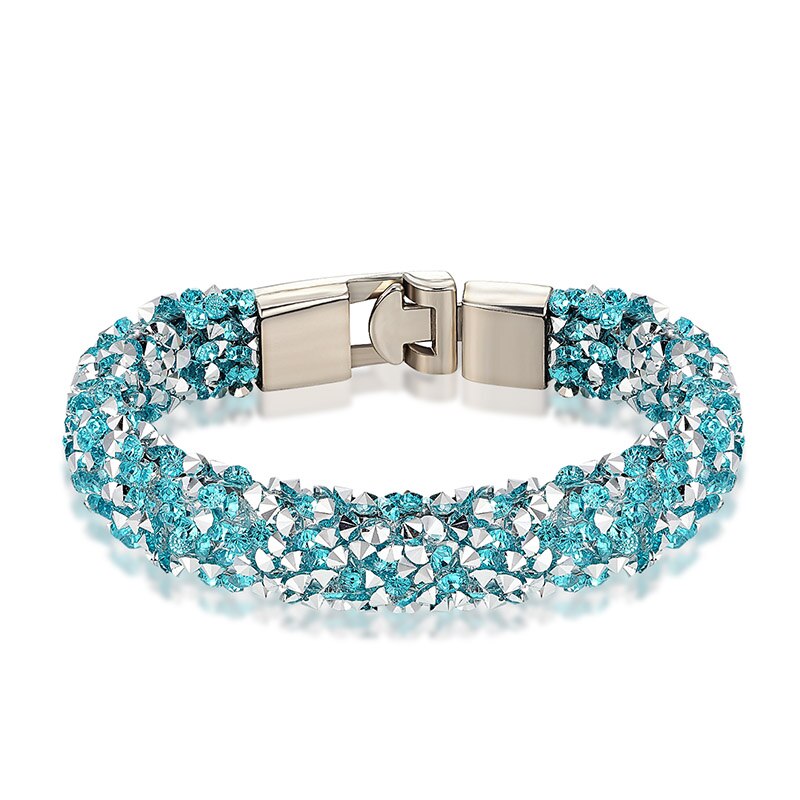 Janeyacy 10 Kleur Armband & Dames Armband Strass Armband Lady Charm Persoonlijkheid Pulsera mujer: TZ145