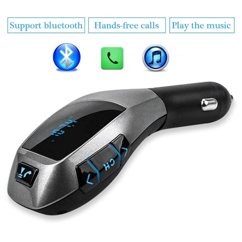 Fm-zender autokit  mp3 spelers met usb voor opladen draadloos bluetooth handsfree bellen draadloos telefoongesprek overbrengen