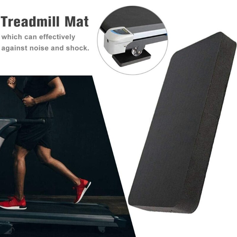 6PCS Treadmill Mat Thickened High-Density Rubber Soundproof Pad Wear-Resistant Sports Equipment Mat