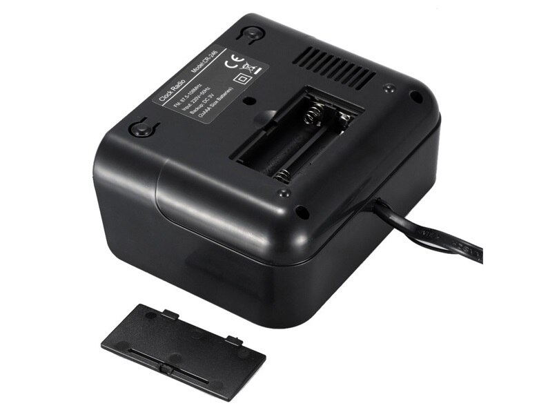 Bedside Electronic Alarm Clock and Radio Receiver Portable FM/AM Radio Receiver with Digital LED Display Ultimate Wakener