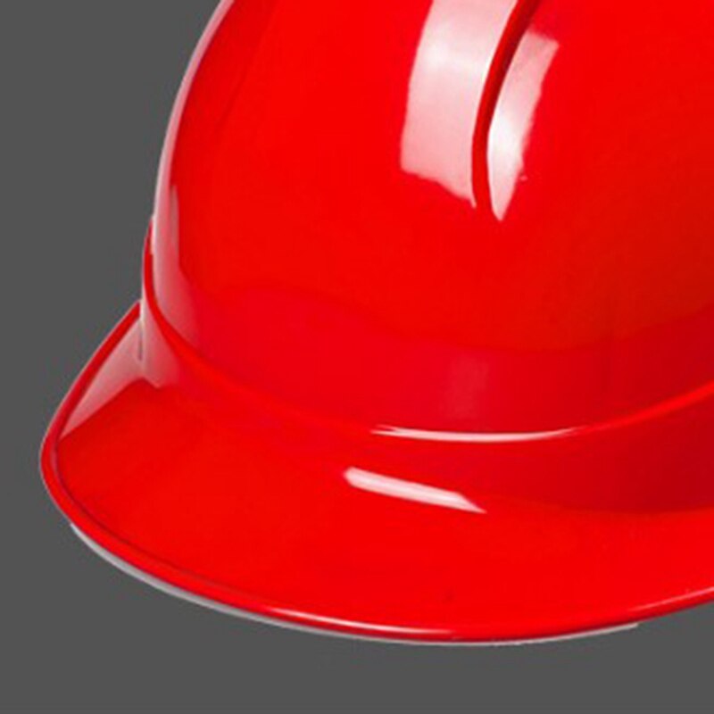 Hard Hat Werk Beschermende Helm Verstelbare Helm Met Streep Bouwplaats Isolatie Helm