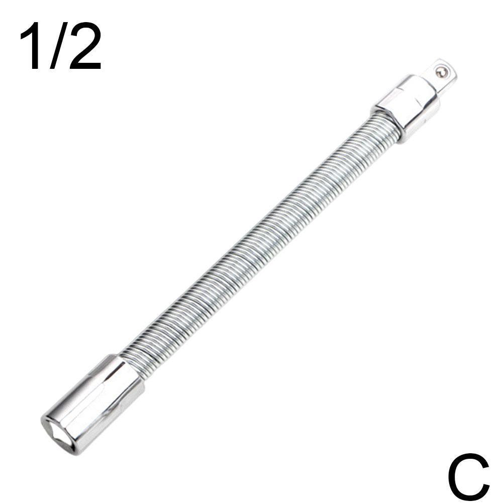 Electric Wrench Sleeve Socket Extension Tool Universal Rod Bendable flexible shaft Hose Cardan Shaft Connection Soft Metal Link: C