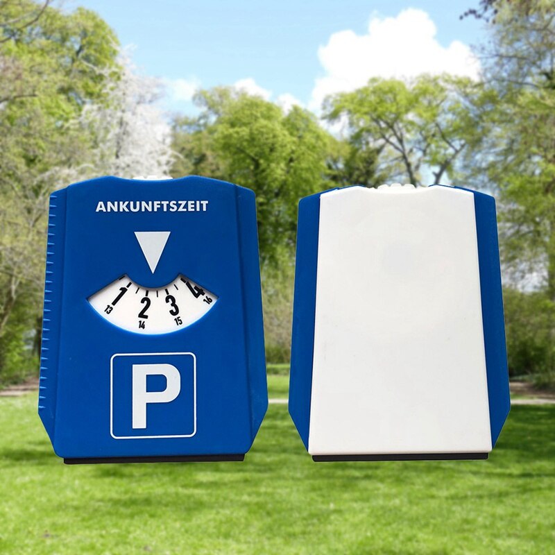 Bilparkering skiva timer klocka display blå plast parkering tid verktyg
