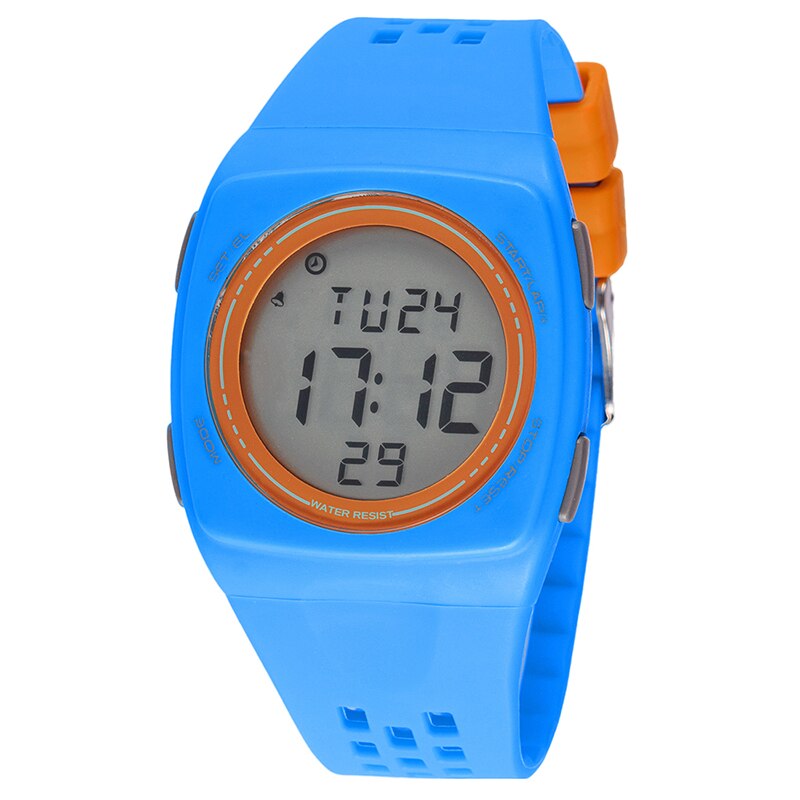 Synoke Men's Watch Waterproof Electronic Personal Top Brand Watch Ultra-thin Machine Core Multifunctional: Blue