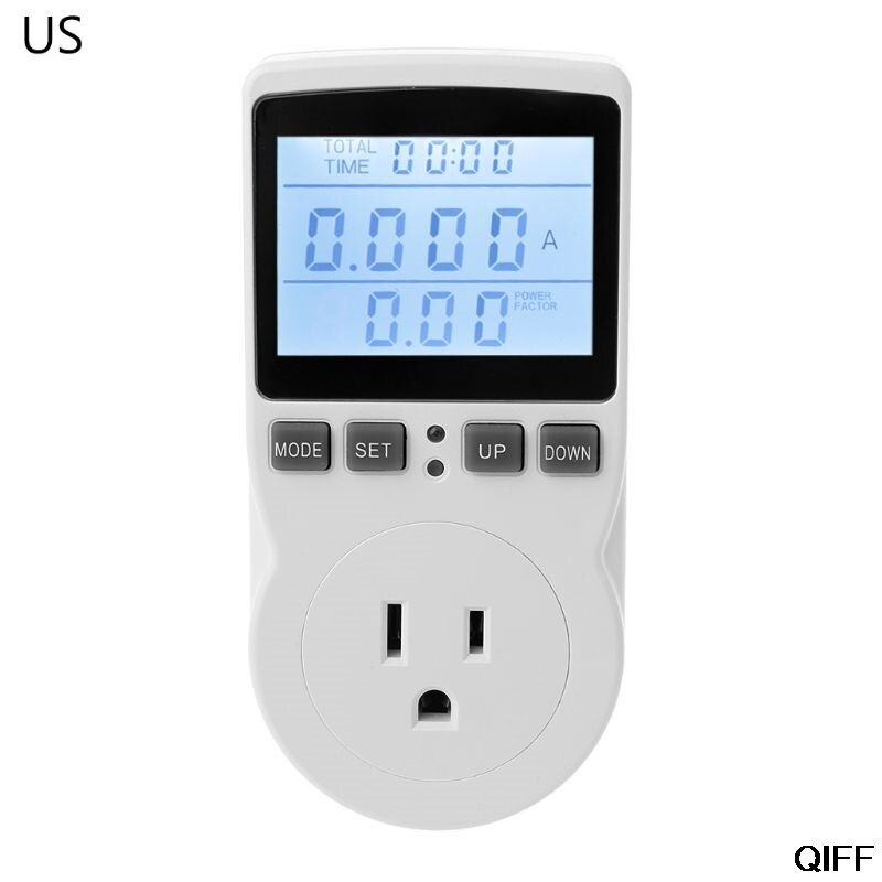 Power meter socket eu / os / uk plug aktuelle spænding watt el-omkostninger monitor power analysator juni 25