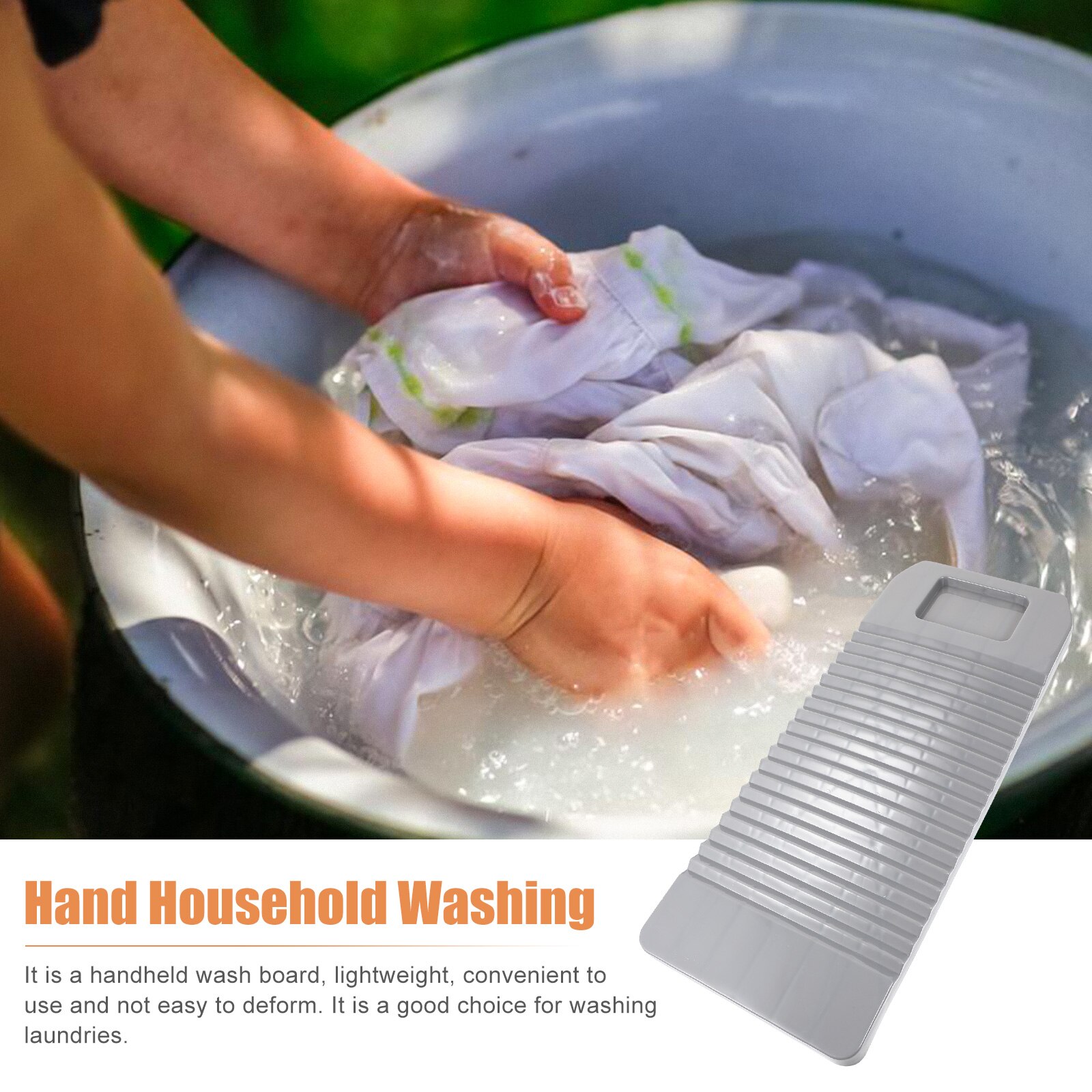 1Pc Household Washboard Clothing Washing Board Laundry Washboard