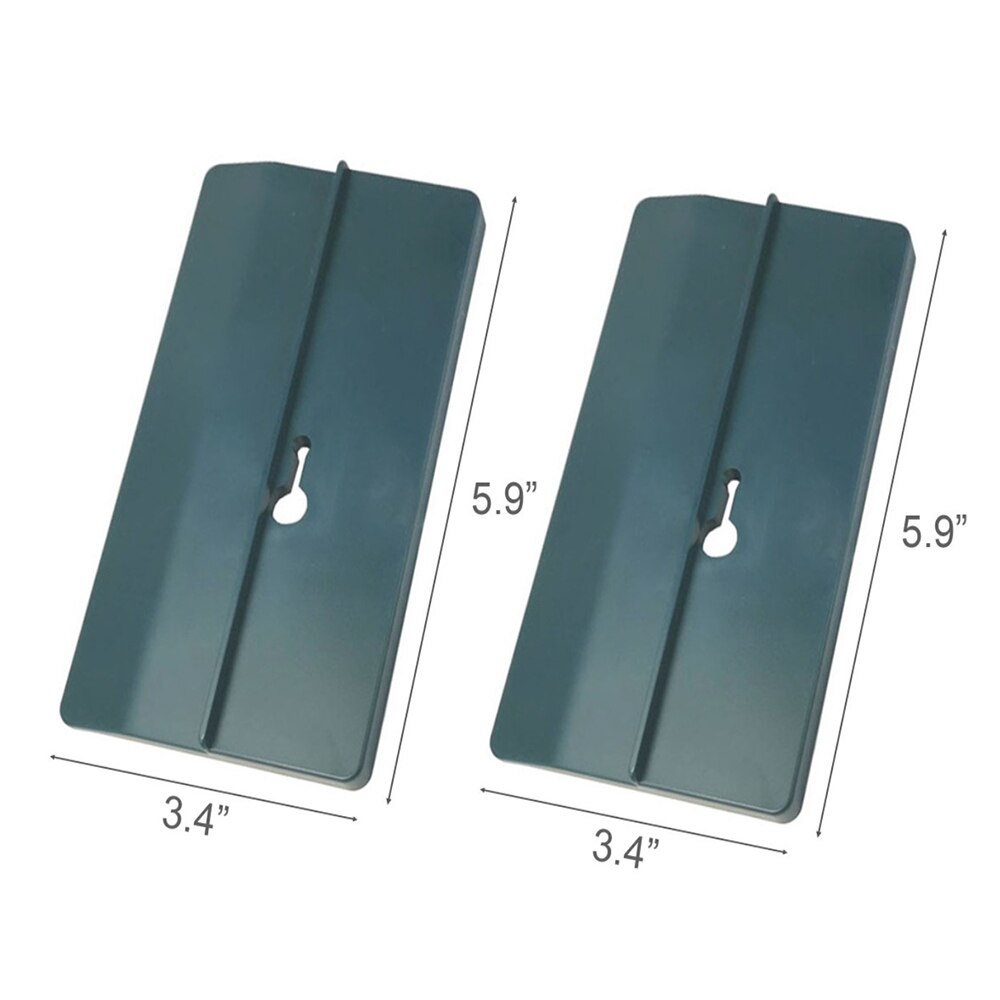 2Pcs Plasterboard Fixing Tool Walls Ceiling Sloped Drywall Fitting Tool Carpenter Tool Ceiling Positioning Plate Wall Decoration: 2pcs Dark Blue