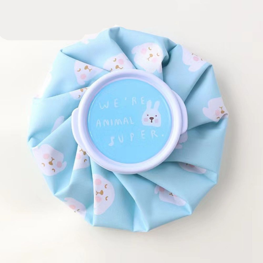 Water Filling Cloth Ice Pack Cartoon Cute Cooling Ice Pack Cold And Physiotherapy Exercise Physical Cooling Cloth Ice Pack: Blue