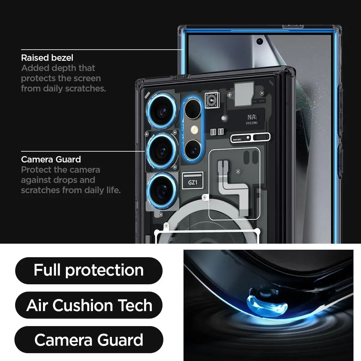 25Ultra Hybride Technologie Magsafe Case voor Samsung Galaxy S25 Ultra S22 S23 S24 Plus S24Ultra Printplaat Magnetische Beschermhoes