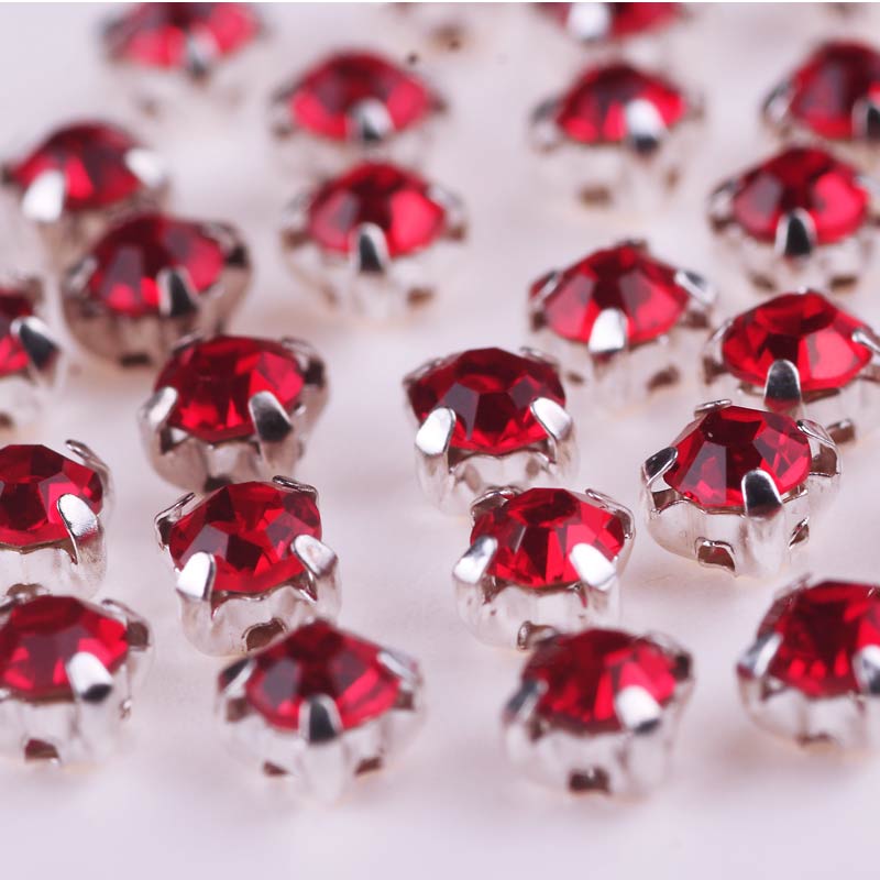100 stk sten/strass krystal rhinsten glas syet rhinsten til tøj syet på rhinsten på tøj flatback rhinestone