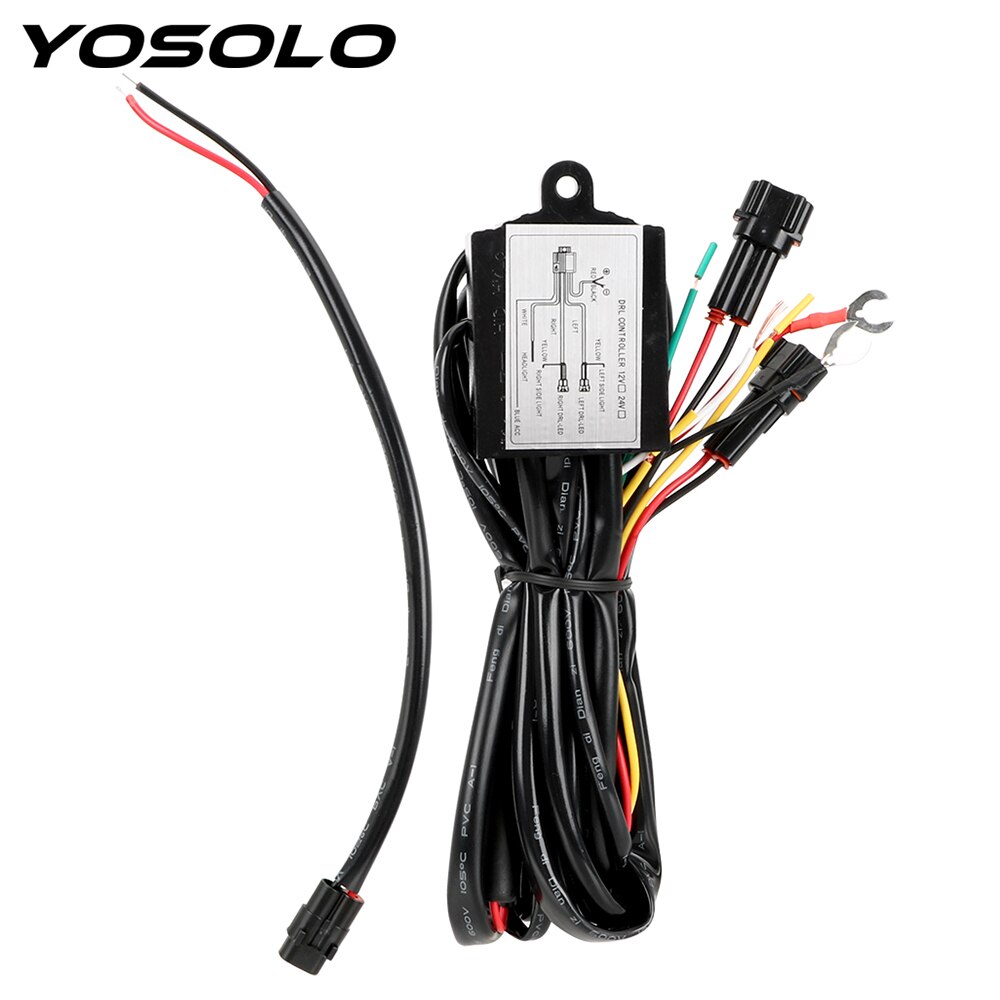YOSOLO Controle Op Off Dimmer voor alle voertuigen Running Light Controle Lijn Led-dagrijverlichting Relay Auto Accessoires