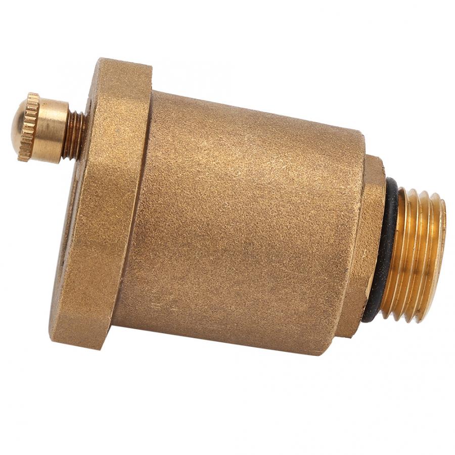 Brass Automatic One Way Air Vent Valve G1/2" Male Thread Air Vent Exhaust Valve