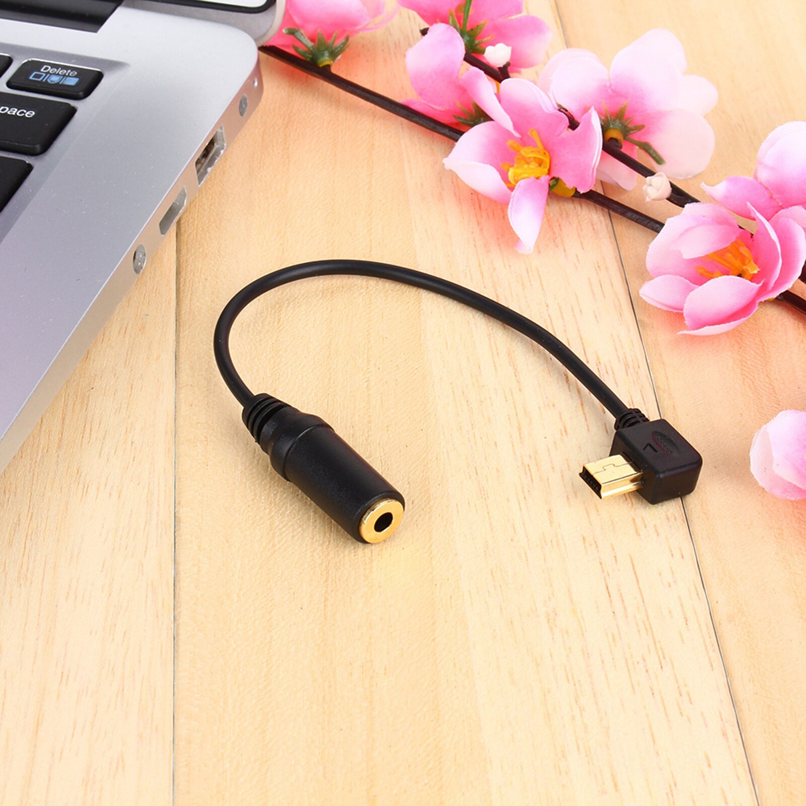 Zwart Mini USB naar 3.5mm Microfoon Mic Adapter Transfer Kabel draad voor GoPro Hero 3 3 + 4 voor Sport Digitale Camera