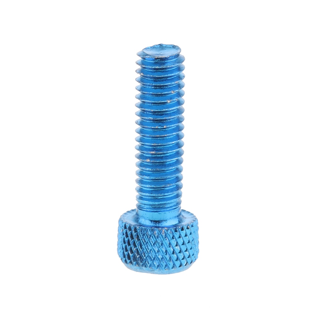 10pcs M6 Aluminum Hex Bolt Socket Cap Screws Head Blue M6 x 20mm