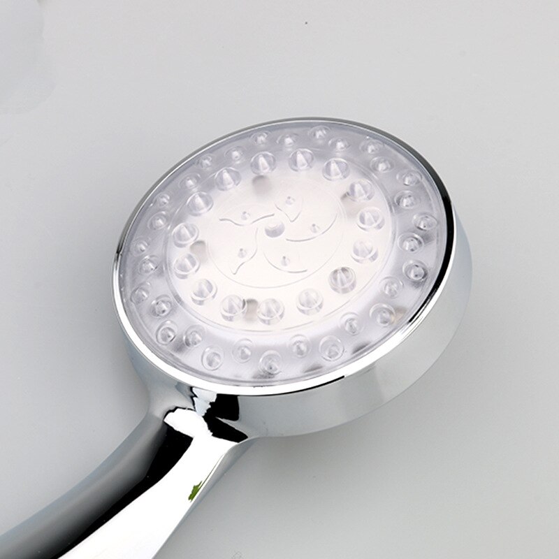Colorful LED Beautiful shower Head 7-Color Changing Shower Head No Battery LED Waterfall Shower Head Round Bathroom Showerhead