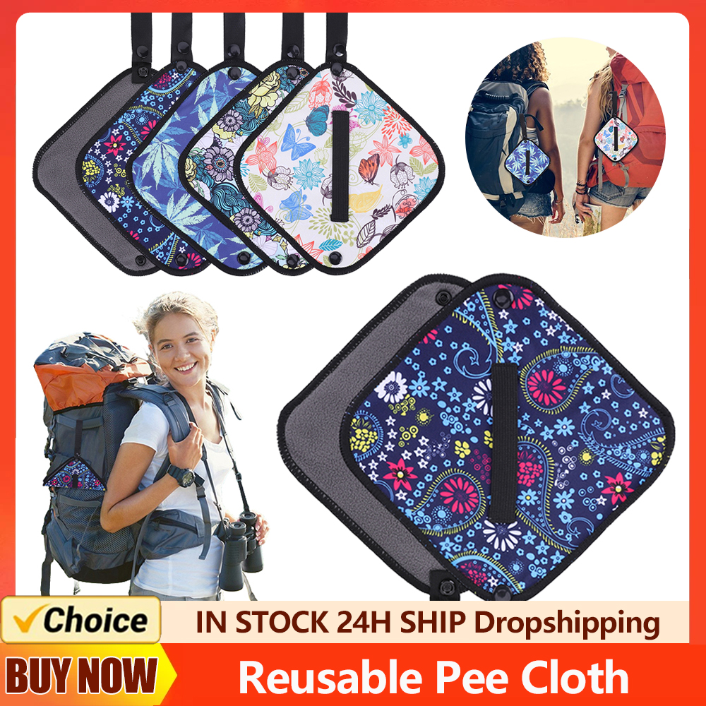 Plasdoekjes, absorberende doekjes, campingplasdoek, herbruikbaar, wasbaar, plasdoekje voor vrouwen, geschikt voor wandelen, urinehulpmiddel voor tijdens het wandelen