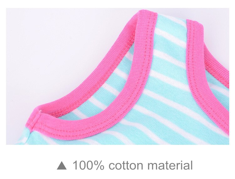 5 Packs Baby Underwears Cotton Cartoon Camisoles Clothing Newborn Infant Vest Kids T-shirt Children's Clothes Boy Girl Tops Tees